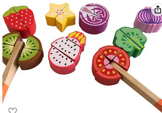 Wooden Play Food Set– Fruit & Vegetables - Prezzi