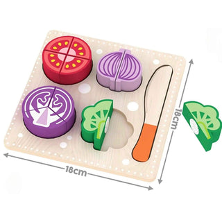 Wooden Play Food Set– Fruit & Vegetables - Prezzi