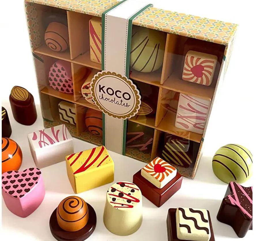 Koco Wooden Chocolates Selection Box - Prezzi