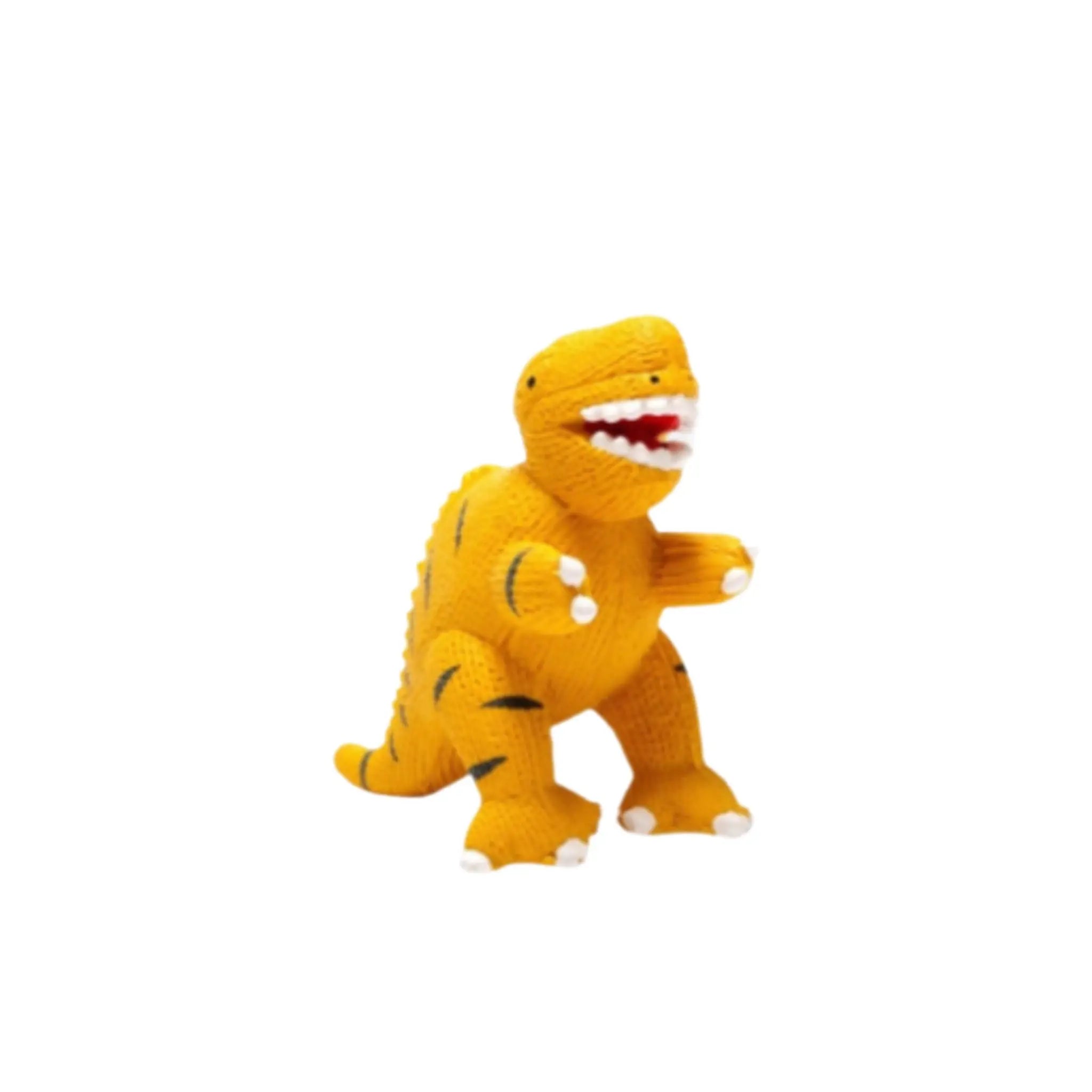 Natural Rubber Yellow T Rex Bath Toy Teether Best Years