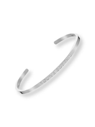 ‘You’ve Got This’ Affirmation Bangle Silver - Prezzi