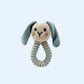 Pebble Bunny Ring Rattle - Blue - Prezzi