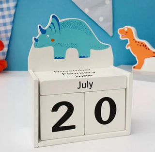 Dinosaur Wooden Block Calendar - Prezzi