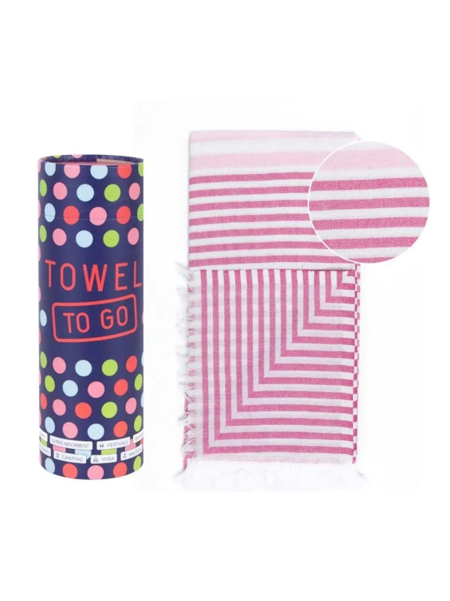 Towel to Go Bali Hammam Towel Fuchsia/Pink - Prezzi