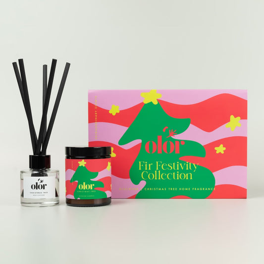FIR FESTIVITY COLLECTION CANDLE AND DIFFUSER GIFT SET Olor