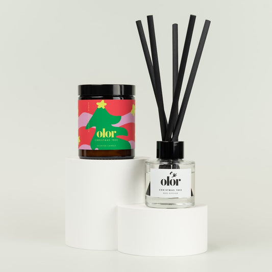 FIR FESTIVITY COLLECTION CANDLE AND DIFFUSER GIFT SET Olor