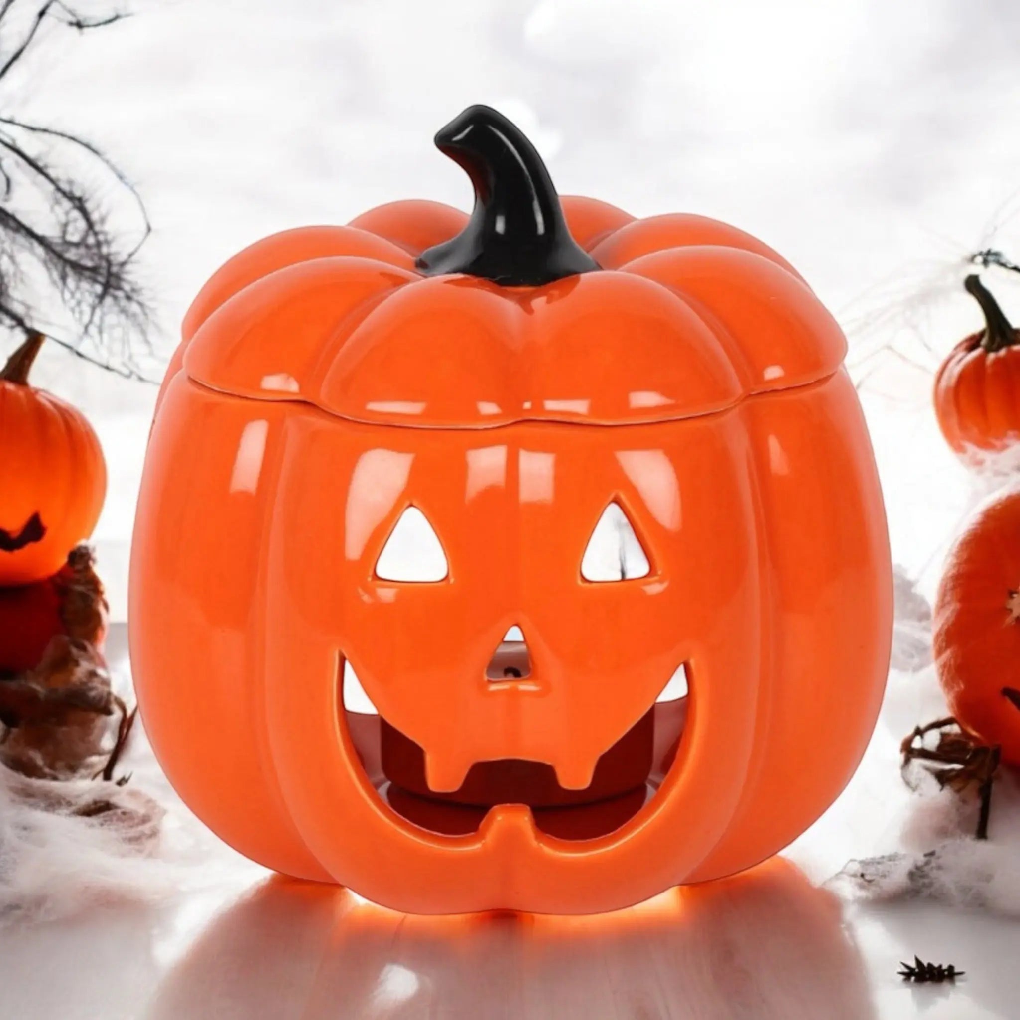 Orange Jack-O-Lantern Burner Something Different