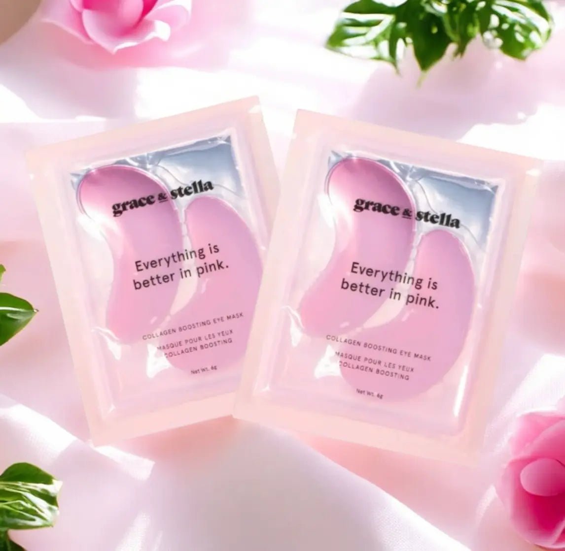 Grace & Stella - Under Eye Mask - Vegan - Pink Grace & Stella