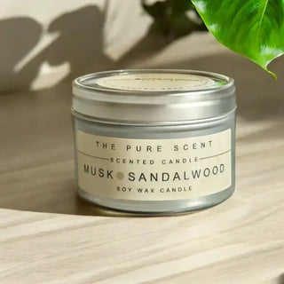 Mini Musk & Sandalwood Soy Candle THE PURE SCENT