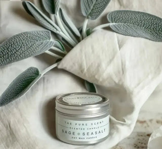 Mini Sage & Sea Salt Soy Candle THE PURE SCENT