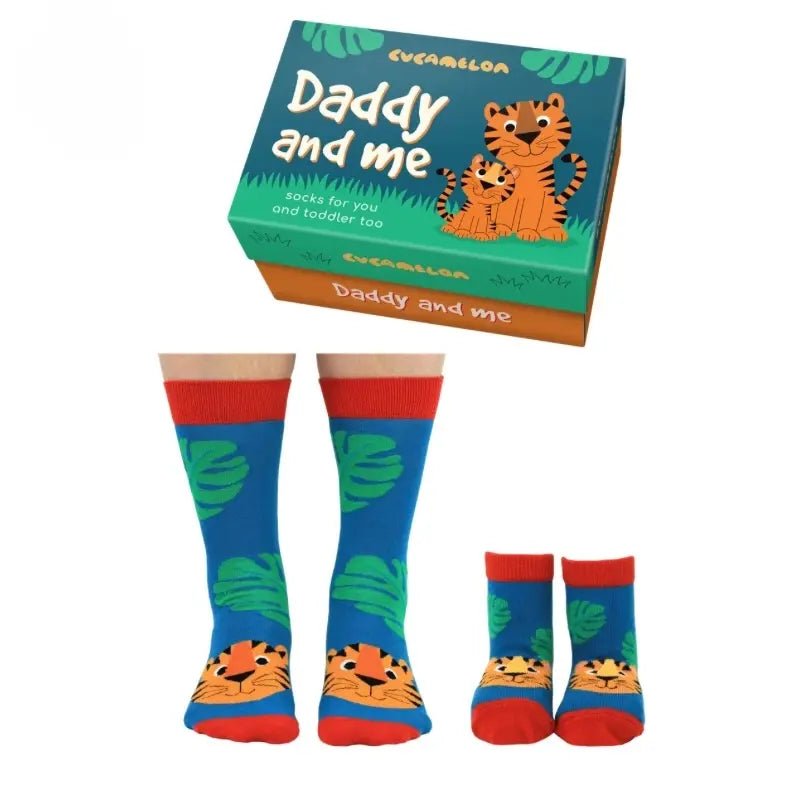 DADDY AND ME - Tiger Sock Giftbox Sock Academy