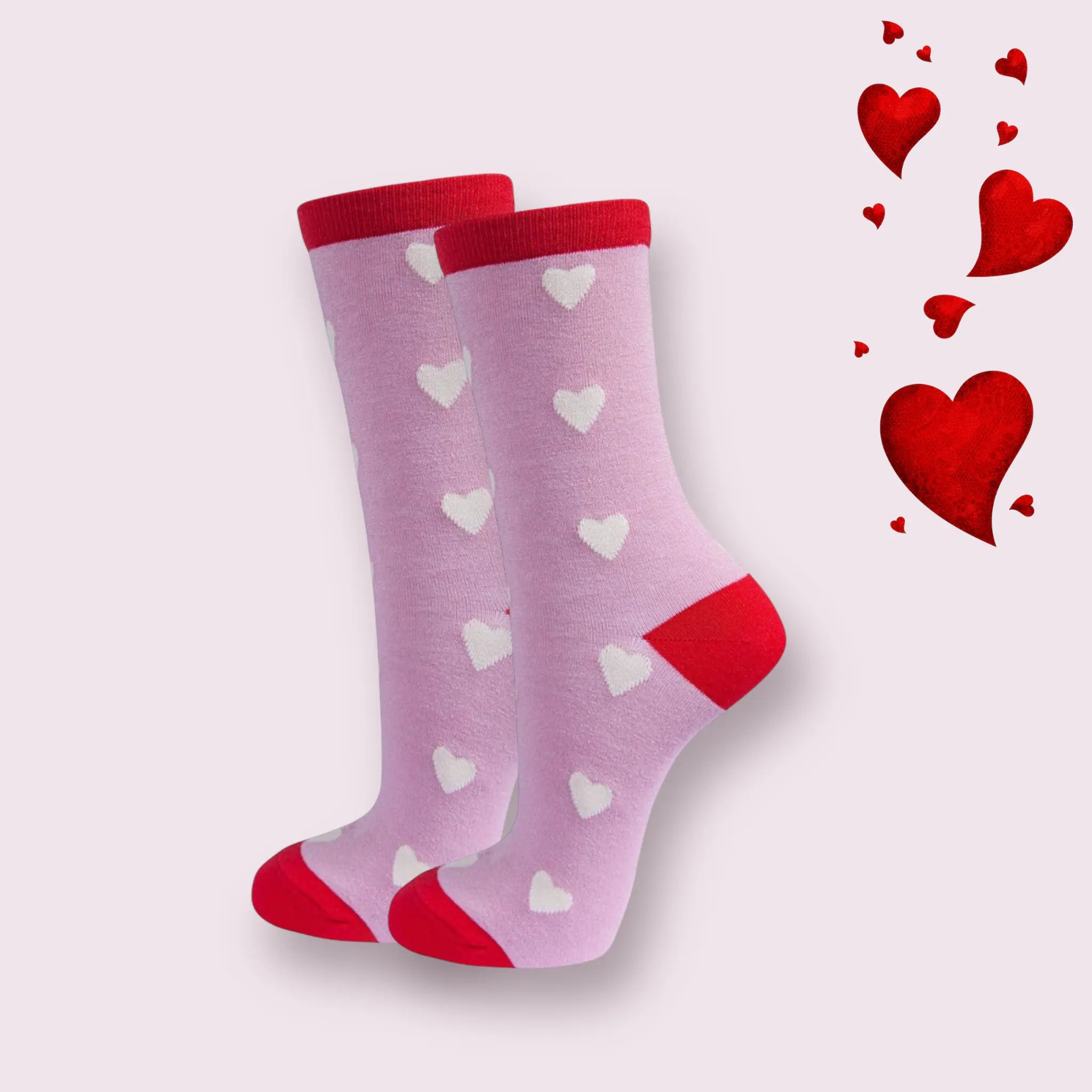 Sock Talk Red Love Hearts Sock Talk