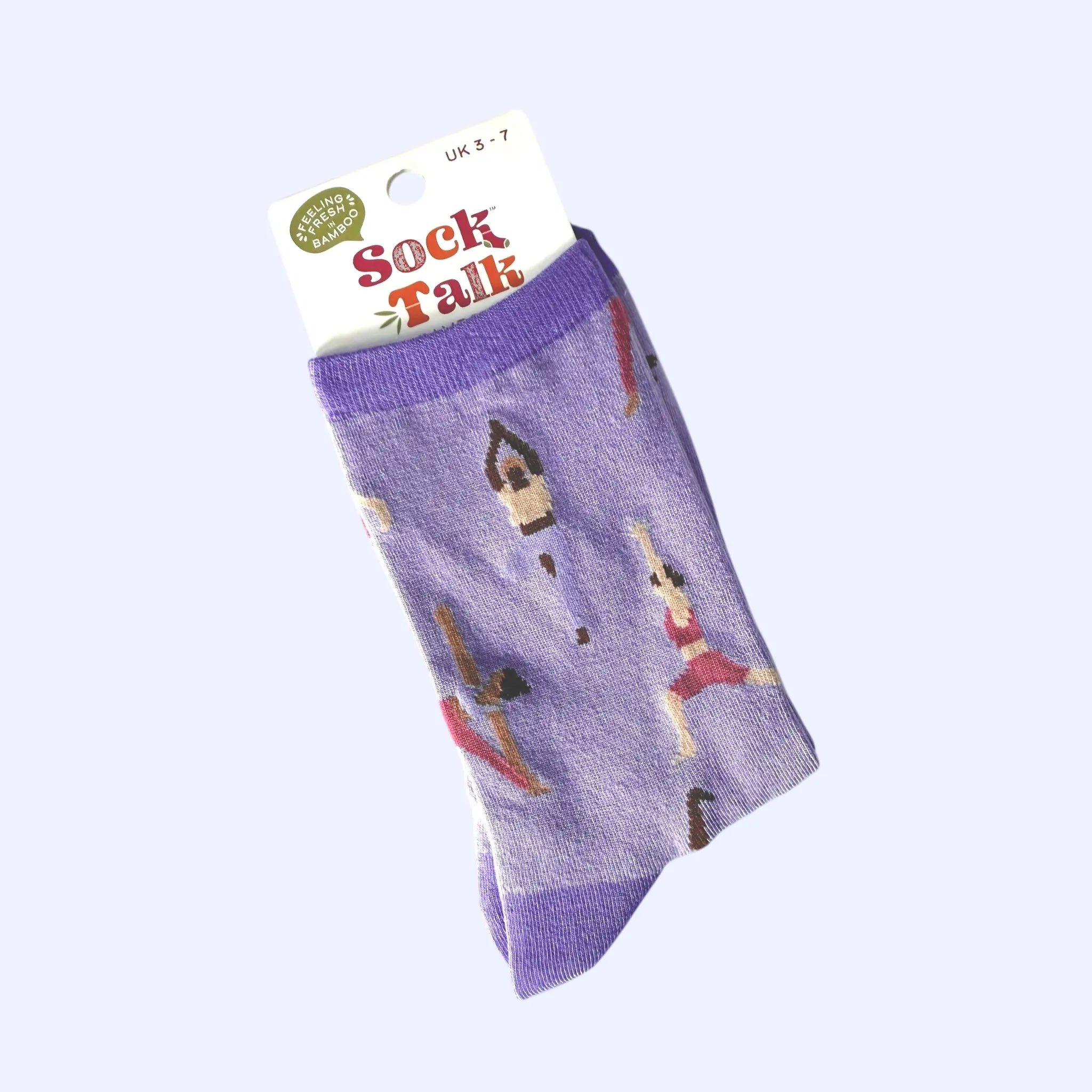 Sock Talk Lilac Yoga Socks Sock Talk