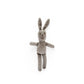 Small Knitted Organic Grey Bunny Rattle Best Years