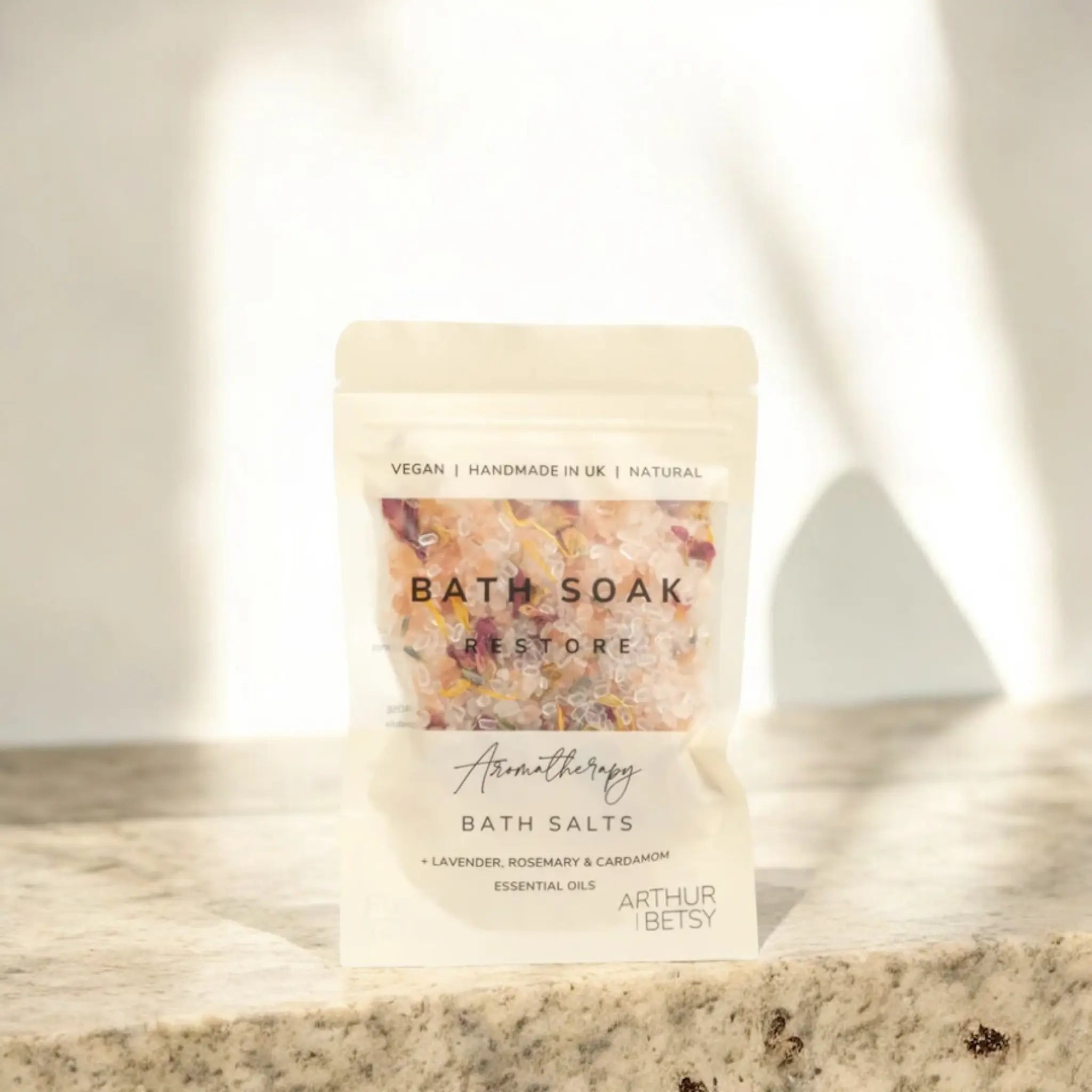 Aromatherapy bath salts Restore Arthur Betsy