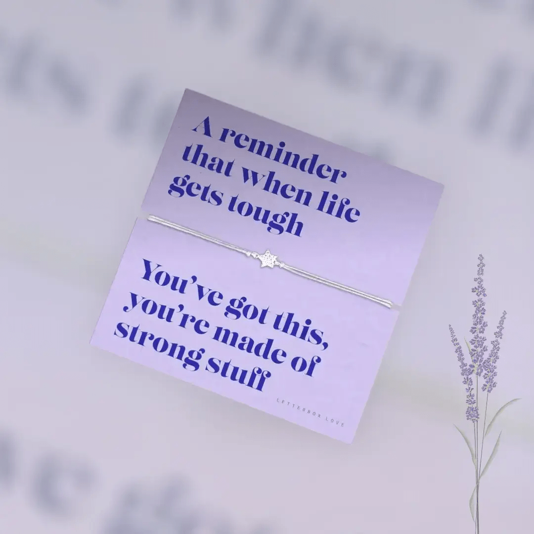 Made of Strong Stuff Sentiment Bracelet Letterbox Love