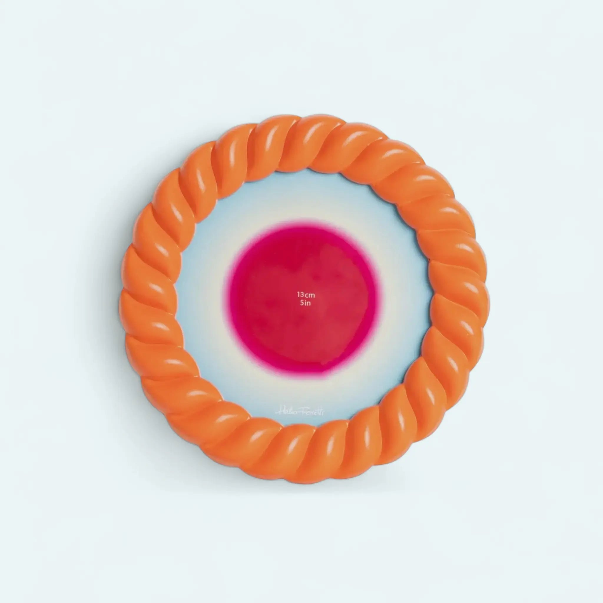 Helio Ferretti Oval Braid Photo Frame - Orange - Prezzi
