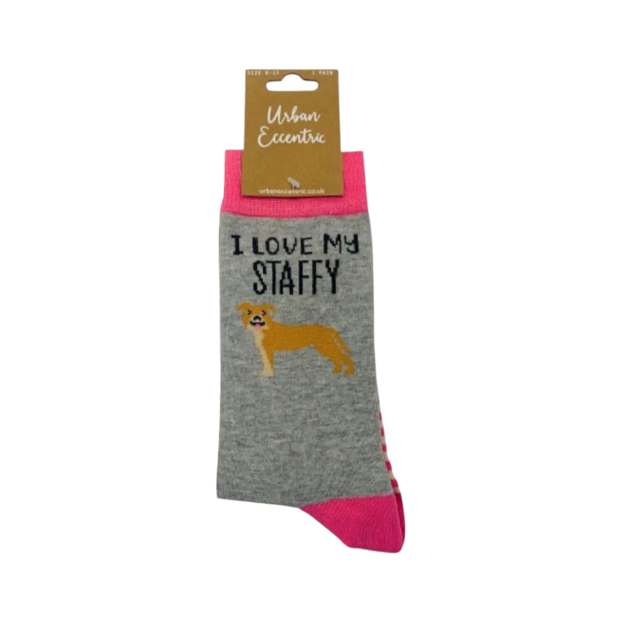 I Love My Staffy Socks Urban Eccentric - Prezzi