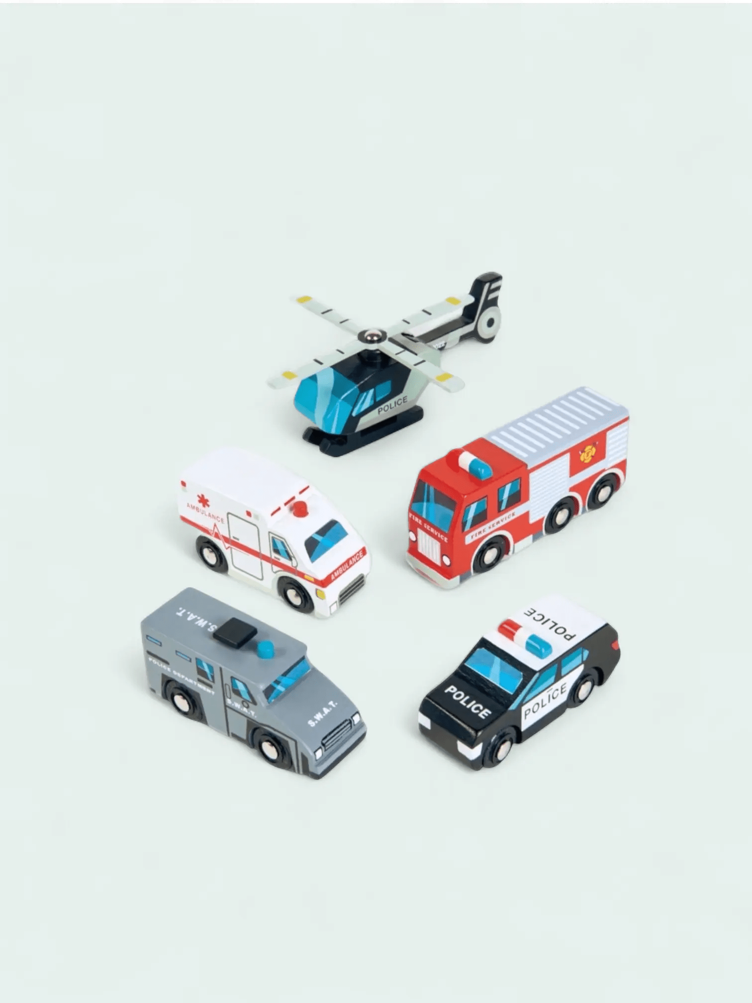 Tender Leaf Emergency Vehicles Set - Prezzi