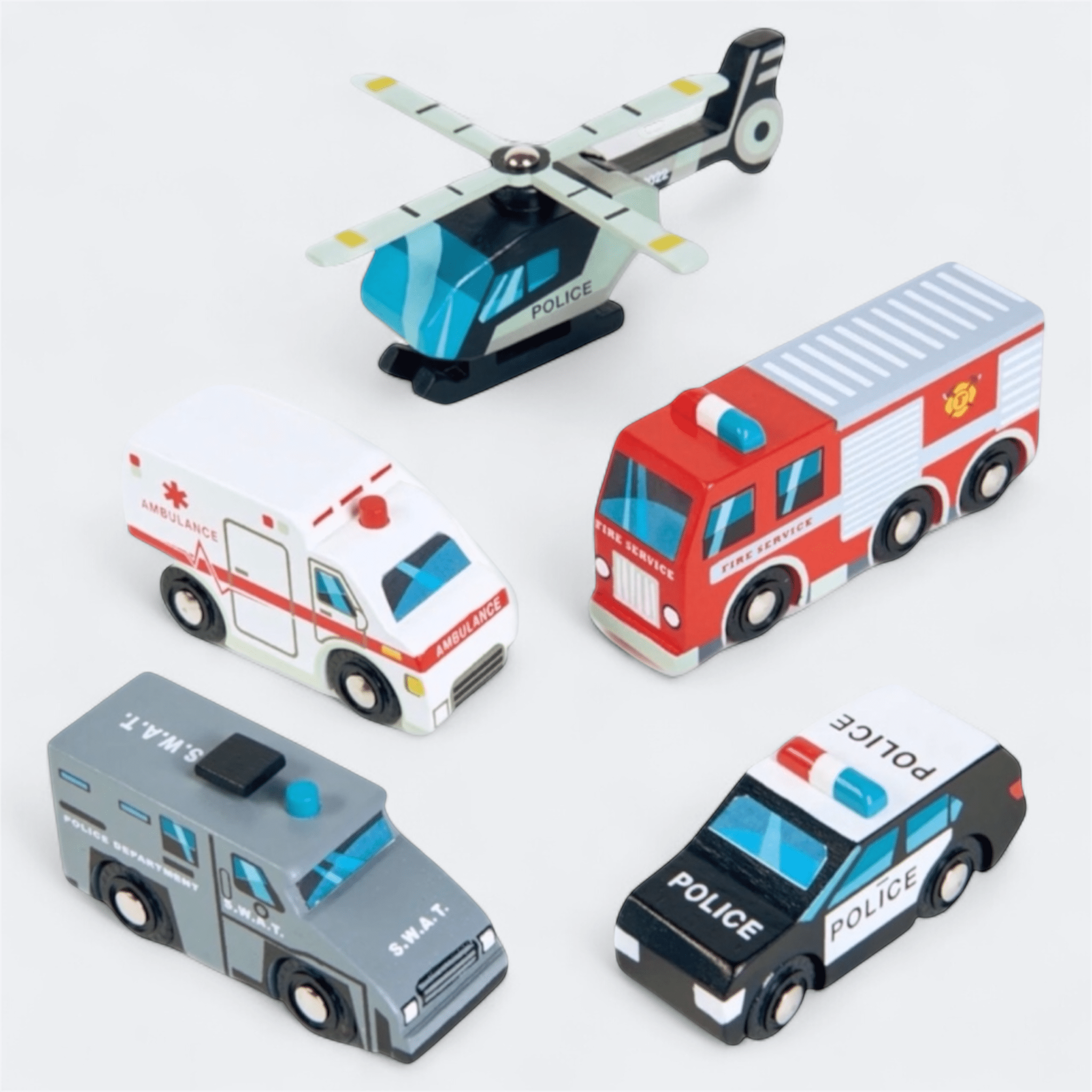 Tender Leaf Emergency Vehicles Set - Prezzi