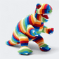 Knitted Bright Stripe T Rex Dinosaur Toy Best Years - Prezzi