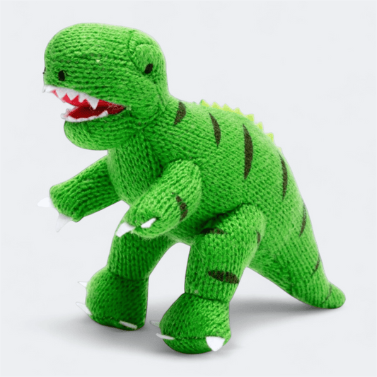 Knitted Green T Rex Dinosaur Toy - Prezzi