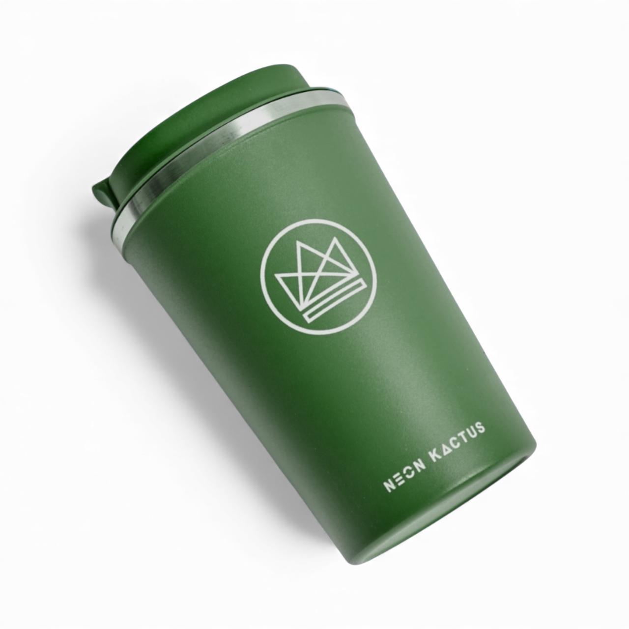 Neon Kactus Insulated Coffee Cup - Happy Camper 12oz Neon Kactus