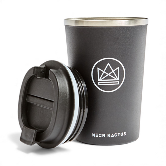Neon Kactus Insulated Coffee Cup - Rock Star 12oz Neon Kactus