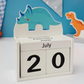 Wooden Dinosaur Calender