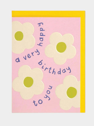 A Very Happy Birthday Daisies Card - Prezzi