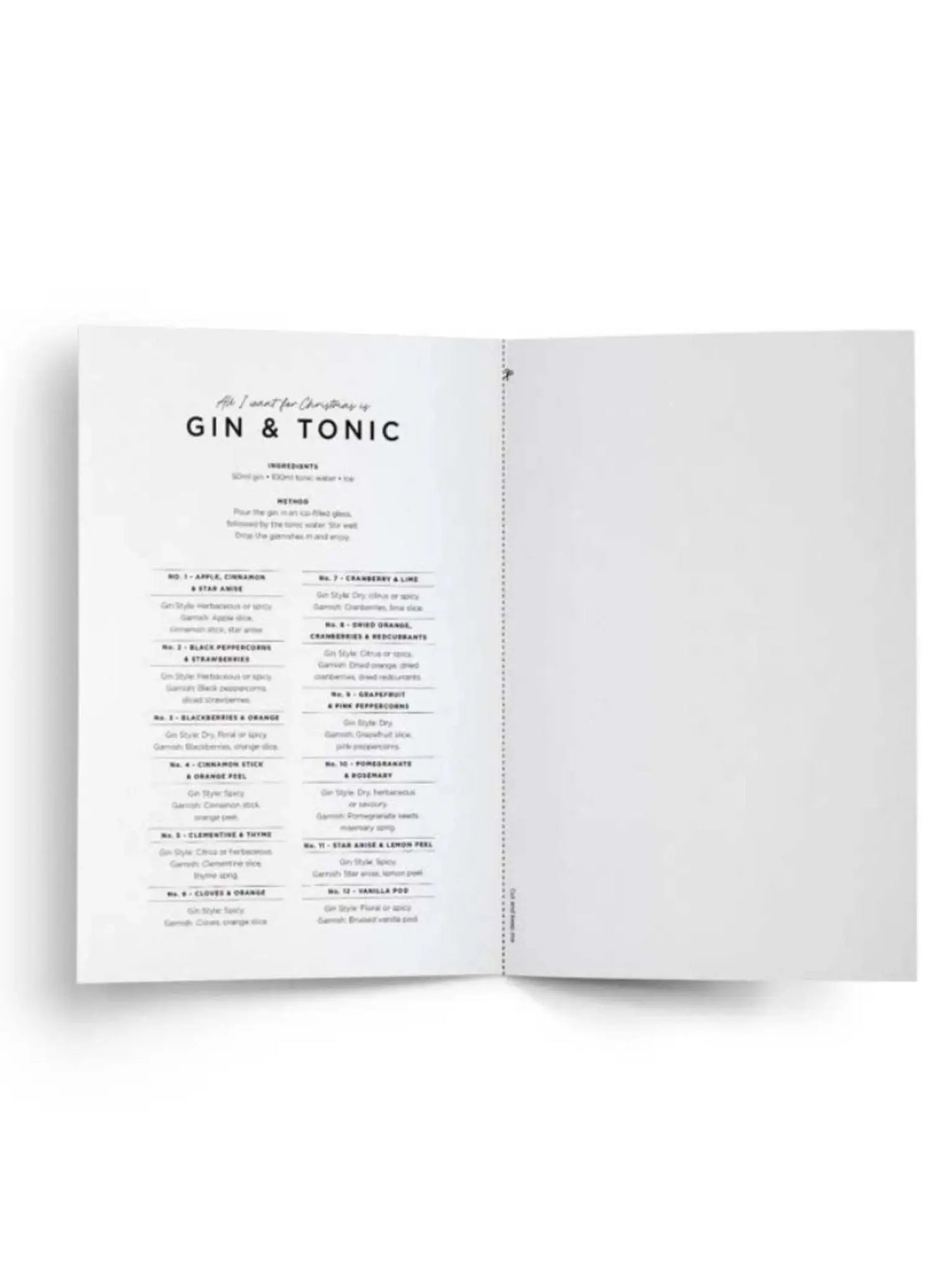All I Want For Christmas Is Gin & Tonic Christmas Card - Prezzi