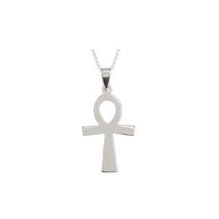 Ankh  Silver Pendant Necklace The Silver Jewellery Cavern