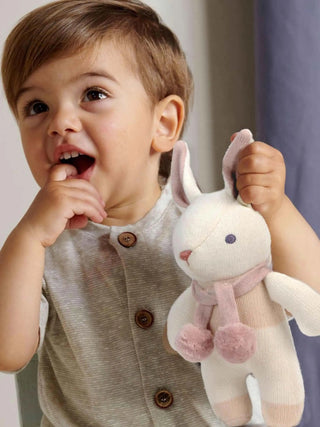 Baby Threads Cream Bunny Rattle - Prezzi