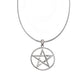 Beautiful 925 Silver 24" pendant necklace 1mm Snake Chain With X Large Pentagram - Prezzi