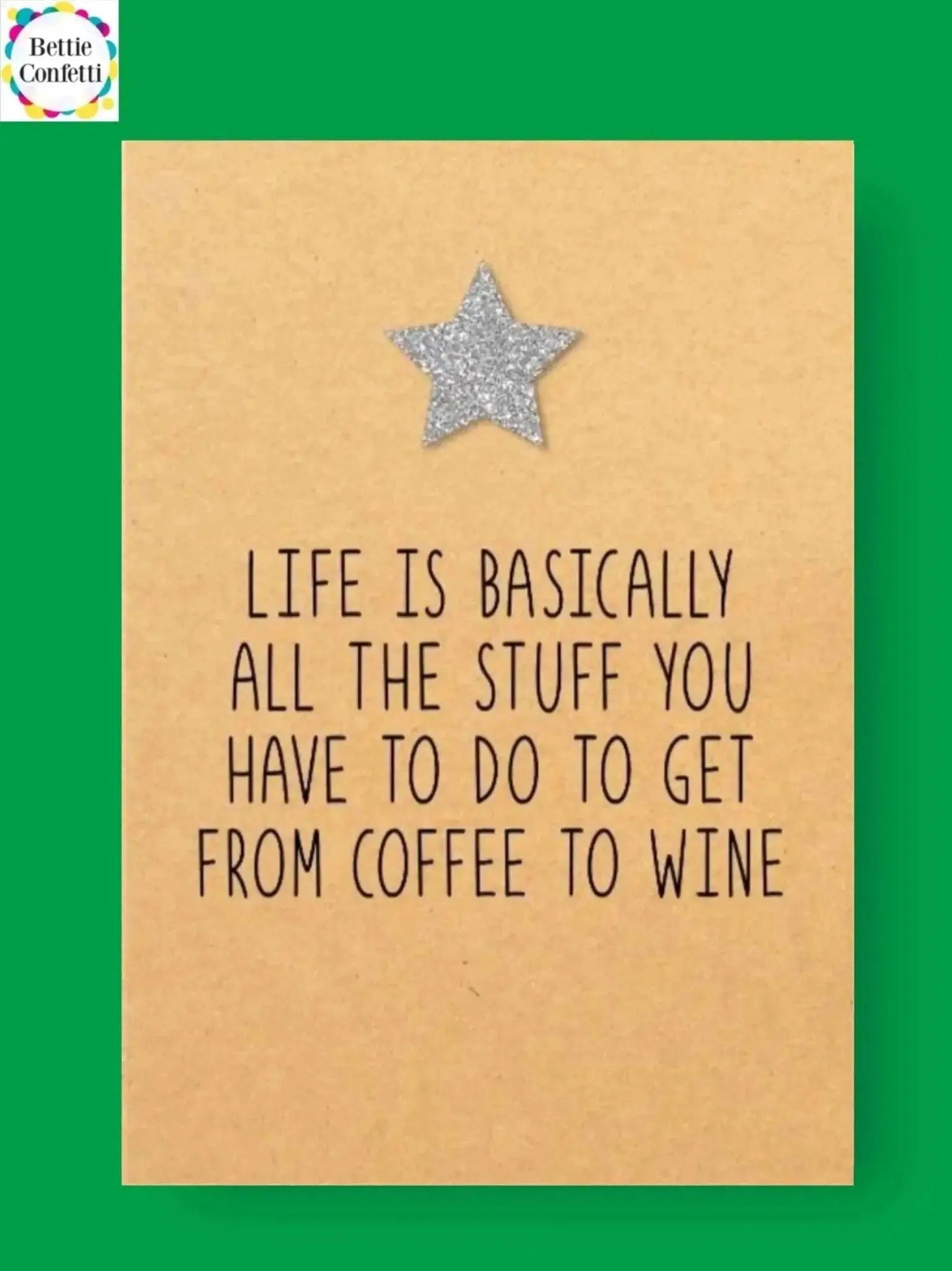 Bettie Confetti - ‘Life’ Birthday card - Prezzi