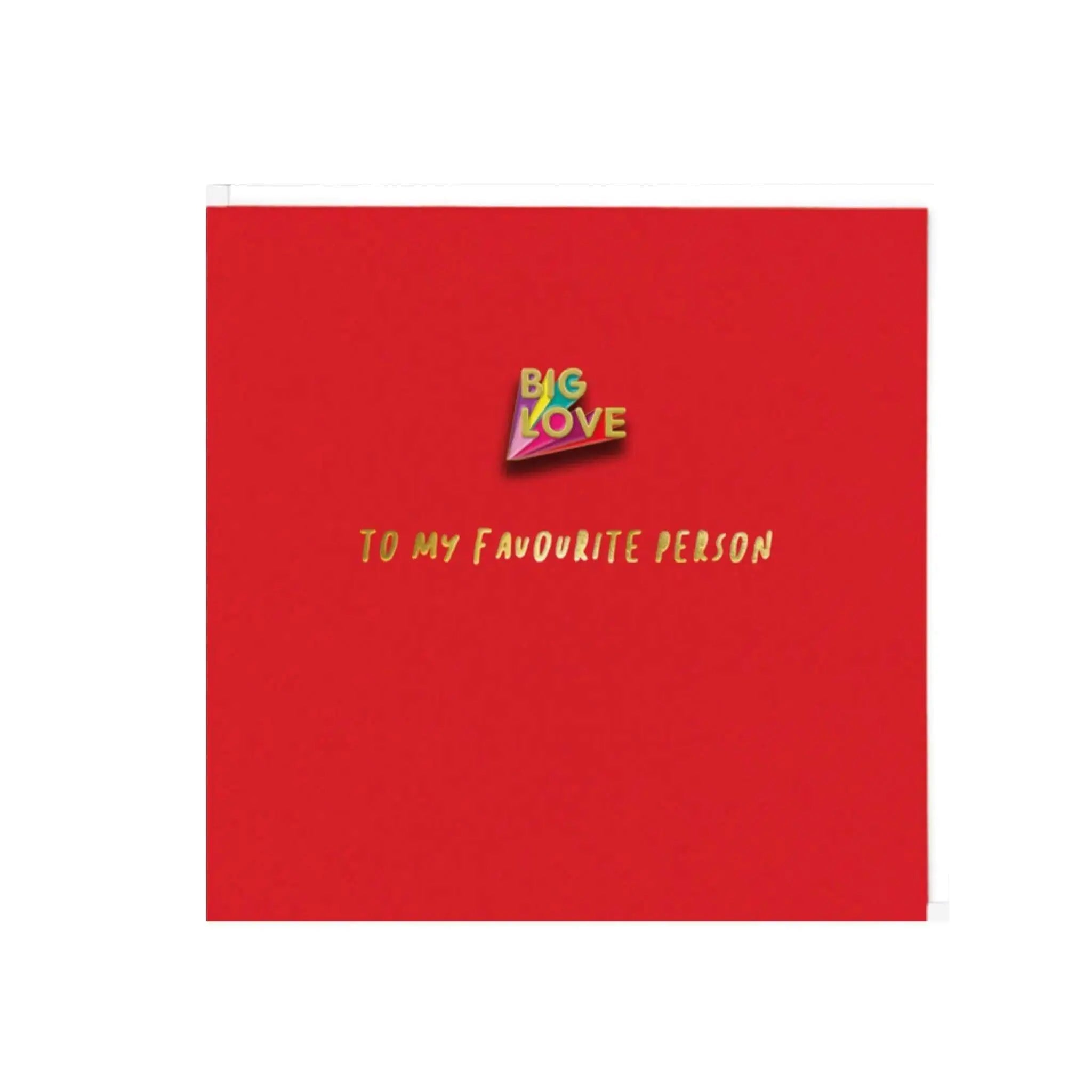 Big Love Pin Card - Prezzi