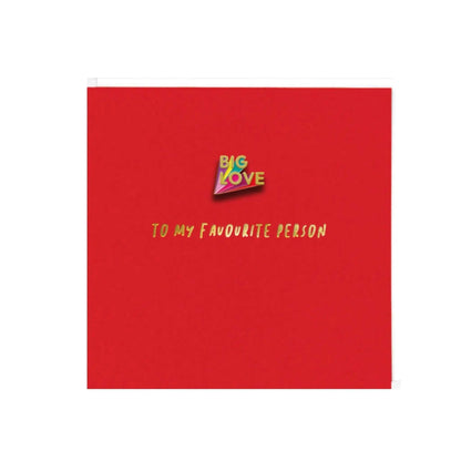 Big Love Pin Card - Prezzi