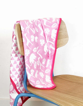 Organic Pink Jungle Blanket Toby Tiger