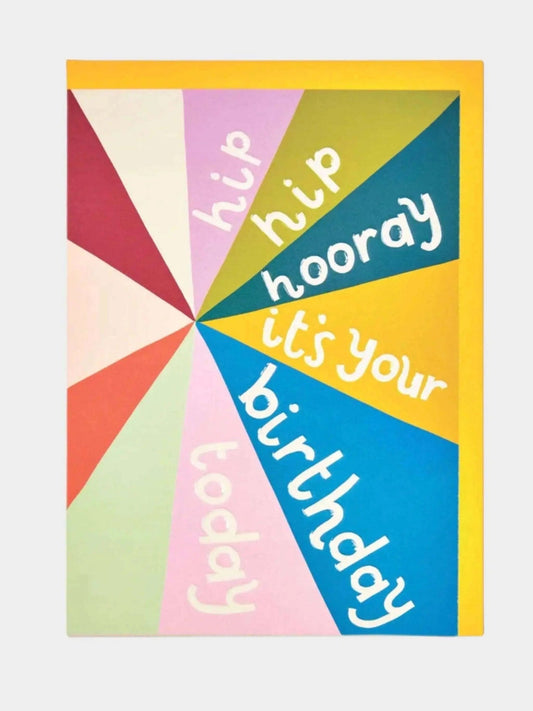 'Hip hip hooray it's your Birthday today' Raspberry Blossom