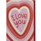 'I Love You' Luxury Card Raspberry Blossom