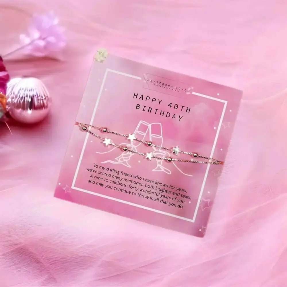 Letterbox Love 40th Birthday Bracelet - Bracelet