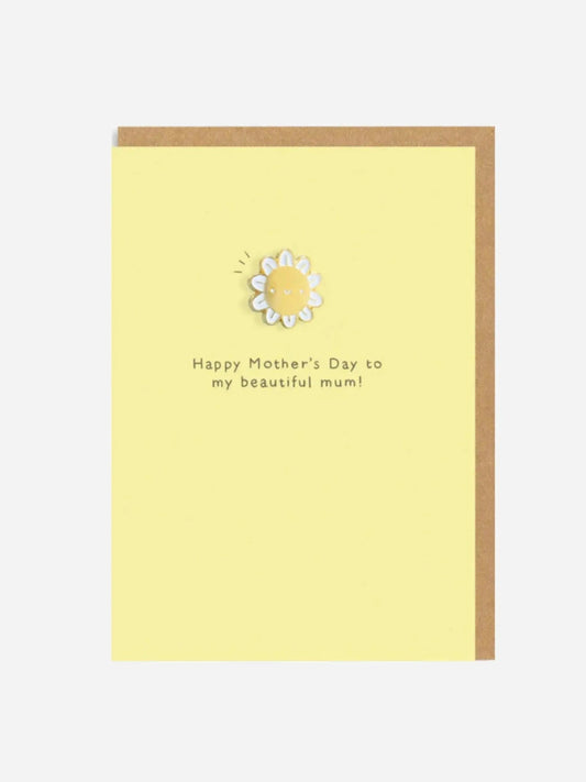 Mother's Day Daisy Pin Card - Prezzi