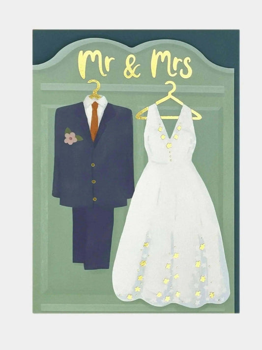 'Mr & Mrs' wedding outfits Raspberry Blossom