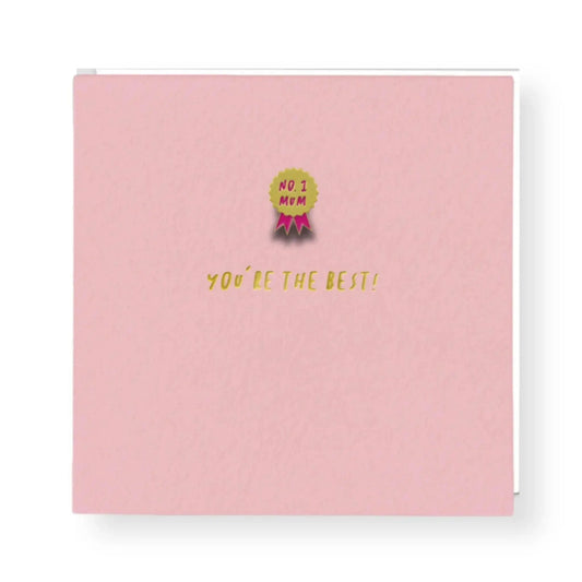 No.1 Mum You're The Best Mother's Day Pin Card - Prezzi