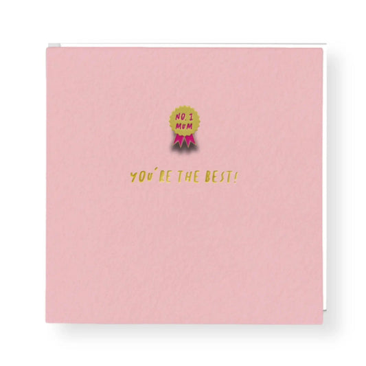No.1 Mum You're The Best Mother's Day Pin Card - Prezzi