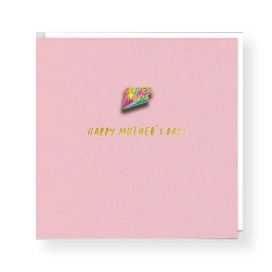 Super Mum Mother's Day Pin Card - Prezzi