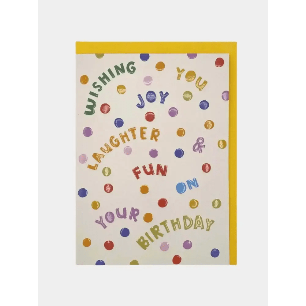 Wishing you joy Laughter & Fun Card - Card