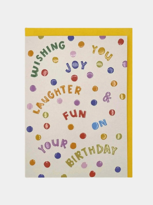 'Wishing you joy, laughter & fun Raspberry Blossom