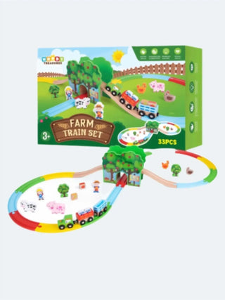 Wooden Farm Train Set - Prezzi