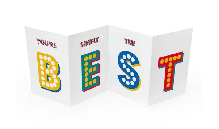 You're Simply The Best Concertina Card Brainbox Candy